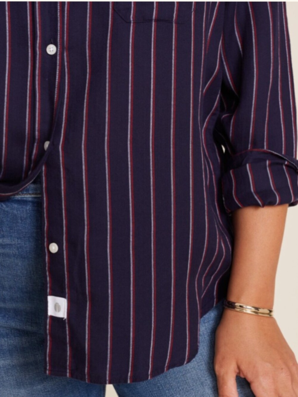 NEW Frank & Eileen Grayson The Hero Striped Flannel Button Up